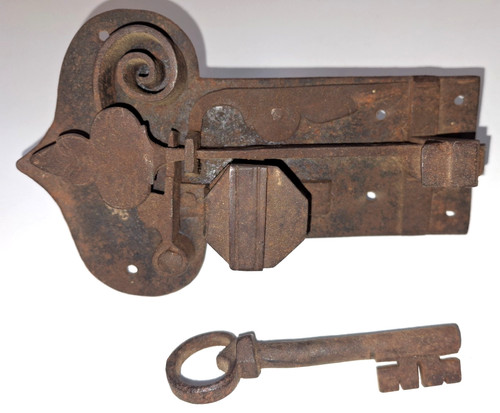 Antikes schrank schloss mit - schloss,